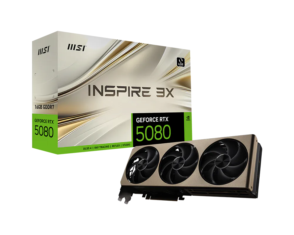 MSI GeForce RTX 5080 16G INSPIRE 3X